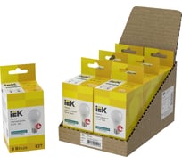 Лампа IEK LED ALFA A60 груша 8Вт 230В 4000К E27 (6шт/упак) LLA-A60-8-230-40-E27-6