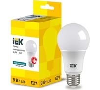 Лампа IEK LED ALFA A60 груша 8Вт 230В 4000К E27 LLA-A60-8-230-40-E27