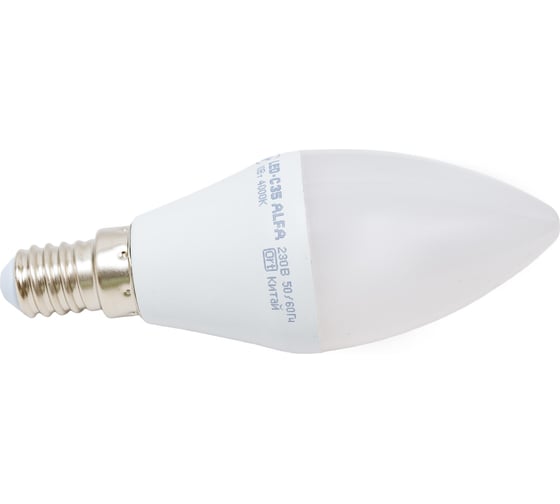 Лампа IEK LED ALFA C35 свеча 10Вт 230В 4000К E14 LLA-C35-10-230-40-E14