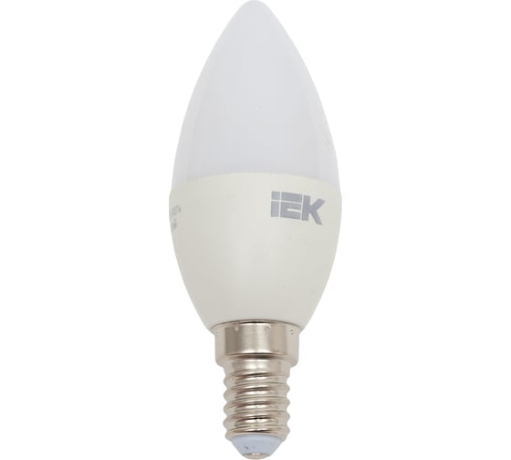 Лампа IEK LED ALFA C35 свеча 6Вт 230В 4000К E14 LLA-C35-6-230-40-E14
