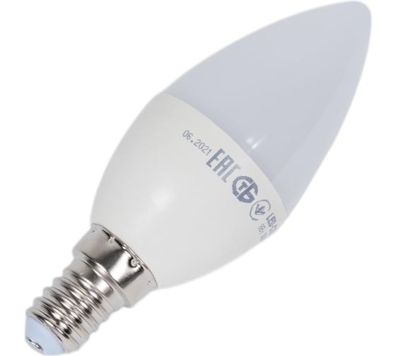 Лампа IEK LED ALFA C35 свеча 8Вт 230В 3000К E14 LLA-C35-8-230-30-E14