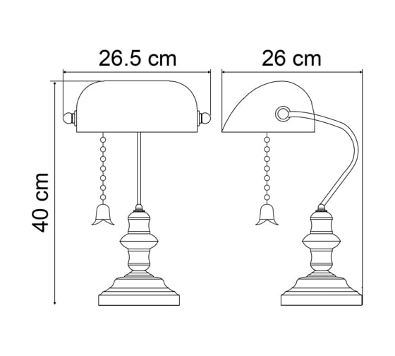 Настольный светильник Arte Lamp BANKER A2493LT-1AB