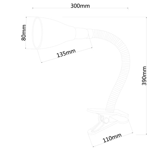 Настольный светильник Arte Lamp CORD A1210LT-1BK
