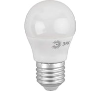 Светодиодная лампа ЭРА LED P457W827E27 QX (диод, шар, 6Вт, тепл, E27) Б0048344