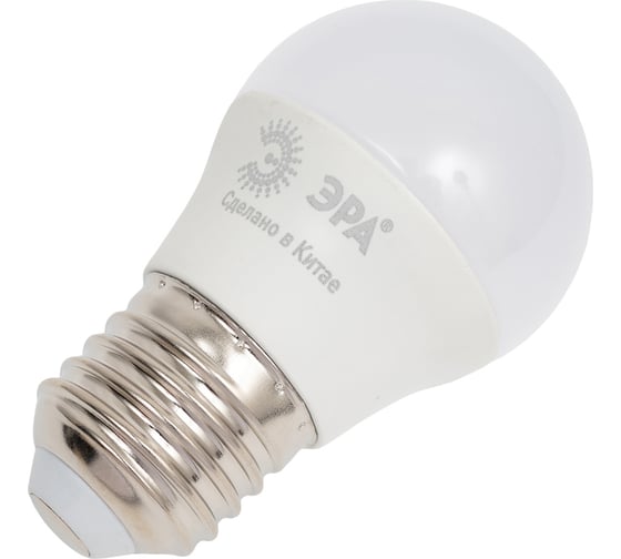 Светодиодная лампа ЭРА LED P457W840E27 QX (диод, шар, 6Вт, нейтр, E27) Б0048345