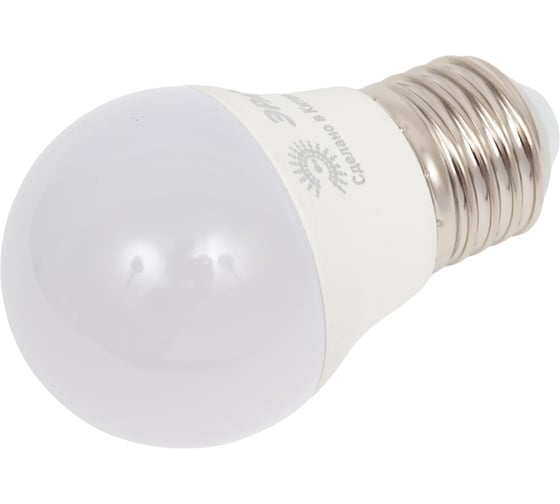 Светодиодная лампа ЭРА LED P457W840E27 QX (диод, шар, 6Вт, нейтр, E27) Б0048345