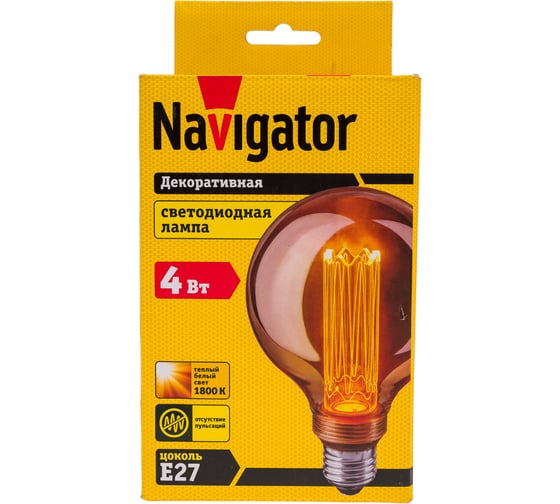 Лампа Navigator NLL-SC17-G95-4-230-1.8K-E27-PMMA 14233