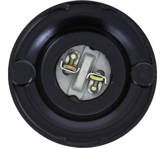 Патрон EKF, карболитовый, потолочный, Е27, черный, прямой, PROxima SQ LHC-E27-sc-s