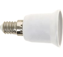 Переходник EKF, E14-E27, белый AD-E14-E27-w