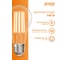 Лампа GAUSS Basic Filament А70 23W 2300lm 2700К Е27 LED 1/10/40 40712132 4