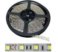 Лента светодиодная GLS-5050-60-14.4-12-IP20-PRO-3 General Lighting Systems 5 метров 14,4Вт/м 12В SMD5050 10мм 60 диодов/м 12Лм/чип IP20 3000К - теплый белый 503020
