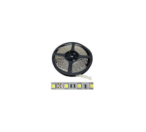 Светодиодная лента General Lighting Systems 5 м, 14,4Вт/м, 12В, SMD5050, 5 мм, IP20, 3000К, теплый белый GLS-5050-60-14.4-12-IP20-PRO-3 503020 1