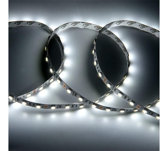 Светодиодная лента General Lighting Systems 5 м, 14,4Вт/м, 12В, SMD5050, 5мм, IP20, 6500К, холодный белый GLS-5050-60-14.4-12-IP20-PROL-6 503430