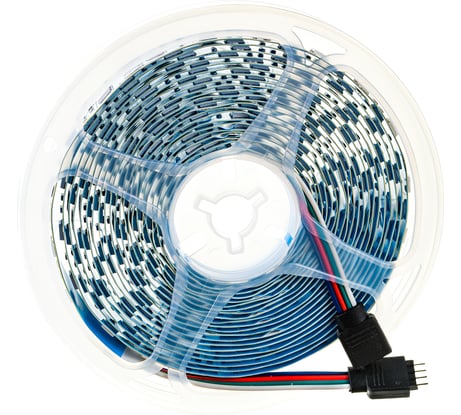 Лента светодиодная General Lighting Systems GLS-5050-60-14.4-12-IP20-RGB, 5 метров, 14,4Вт/м, 12В, SMD5050, 10мм, 60 диодов/м, 12 Лм/м, IP20, красный/зеленый/синий 5038