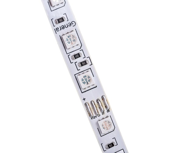 Светодиодная лента General Lighting Systems 5 м, 14,4Вт/м, 12В, SMD5050, 10мм, 300 диодов, IP20, RGB GLS-5050-60-14.4-12-IP20-RGB 5038