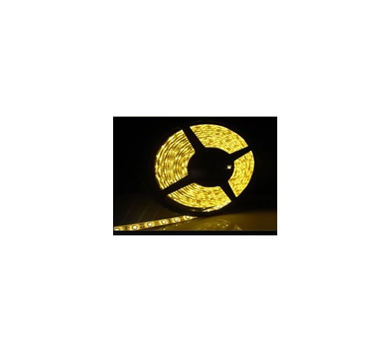Светодиодная лента General Lighting Systems 5 м, 14,4Вт/м, 12В, SMD5050, 10мм, 300диодов, 12Лм/чип, IP20,желтый GLS-5050-60-14.4-12-IP20-Y 502810 1