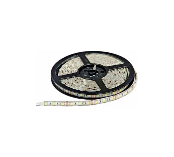 Светодиодная лента General Lighting Systems 5 м, 14,4Вт/м, 12В,SMD5050, 10мм, 12Лм/чип,IP65, 6500К,холодный белый GLS-5050-60-14.4-12-IP65-6 5035 1