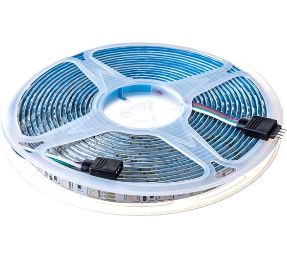 Лента светодиодная General Lighting Systems GLS-5050-60-14.4-12-IP65-RGB, 5 метров, 14,4Вт/м, 12В, SMD5050, 10мм, 60 диодов/м, 12 Лм/чип, IP65, красный/зеленый/синий 5039