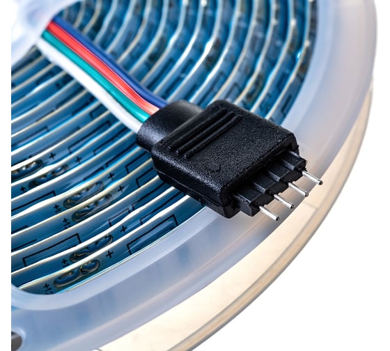 Лента светодиодная General Lighting Systems GLS-5050-60-14.4-12-IP65-RGB, 5 метров, 14,4Вт/м, 12В, SMD5050, 10мм, 60 диодов/м, 12 Лм/чип, IP65, красный/зеленый/синий 5039