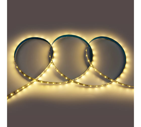Светодиодная лента General Lighting Systems 5 м, 18Вт/м, 12В, SMD5730, 10мм, 25Лм/чип, IP20, 3000К, теплый белый GLS-5730-60-18-12-IP20-3 503001 1