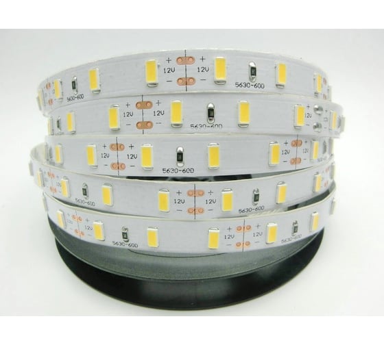 Светодиодная лента General Lighting Systems 5 м, 18Вт/м, 12В, SMD5730, 10мм, 25Лм/чип, IP20, 6500К,холодный белый GLS-5730-60-18-12-IP20-6 503401