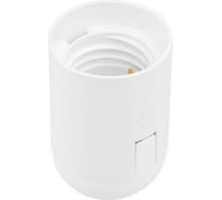 Патрон Е27 ЮПИТЕР термостойкий пластик подвесной, белый JP7702-07