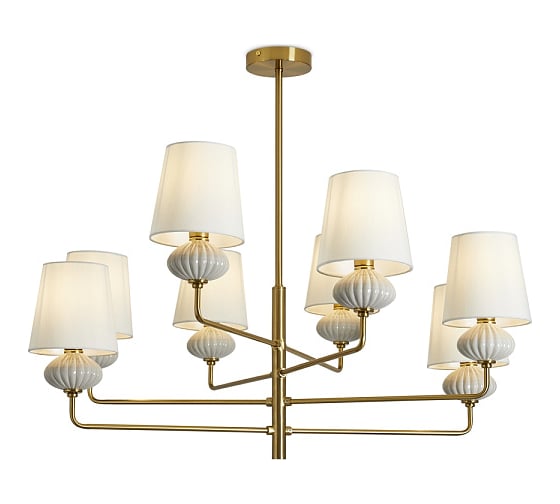 Подвесной светильник Freya Ceramics Латунь Металл FR2029PL-08BS 1