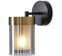 Настенный светильник (бра) Freya Lora Черный и Латунь Металл FR5432WL-01BBS