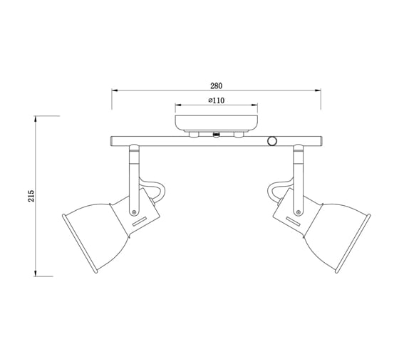 Потолочный светильник Arte Lamp A1677PL-2BK