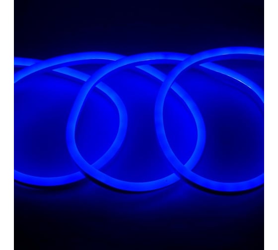 Светодиодная лента General Lighting Systems гибкий неон 50 м, 9,6Вт/м, 220В, SMD2835, 8мм, IP67, синий GLS-2835-120-9.6-220-NL-IP67-B 504413