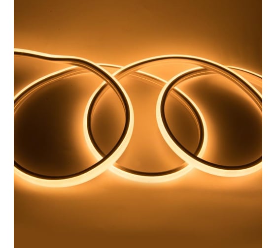 Светодиодная лента General Lighting Systems гибкий неон 50 м, 9,6Вт/м,220В, 16мм, IP67, 3000К,теплый белый GLS-2835-120-9.6-220-BNL-IP67-3 504014