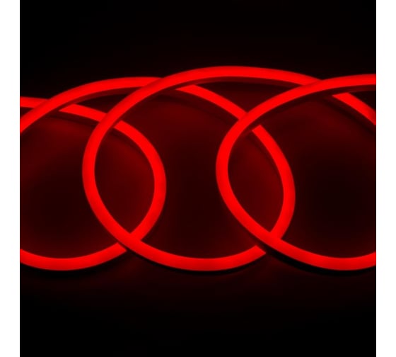 Светодиодная лента General Lighting Systems гибкий неон 50 м, 9,6Вт/м, 220В, SMD2835, 8мм, IP67, красный GLS-2835-120-9.6-220-NL-IP67-R 504213