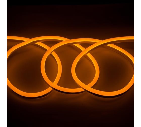 Светодиодная лента General Lighting Systems гибкий неон 50 м, 9,6Вт/м, 220В, SMD2835, 8мм, IP67, желтый GLS-2835-120-9.6-220-NL-IP67-Y 504513