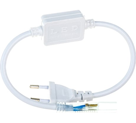 Шнур питания с вилкой для светодиодной ленты General Lighting Systems 120 диодов/м 220В 440Вт IP20 G-3528-P-IP20 521101