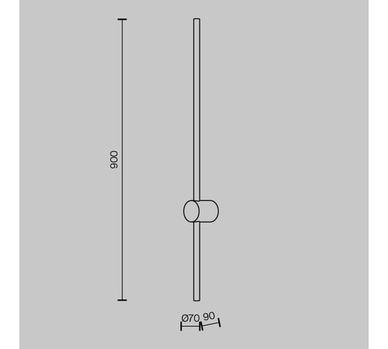Настенный светильник (бра) MAYTONI Light stick Алюминий, металл Латунь MOD237WL-L11BS3K