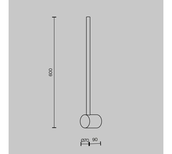 Настенный светильник (бра) MAYTONI Light stick Алюминий, металл Латунь MOD237WL-L6BS3K