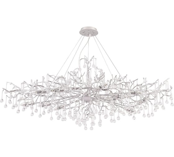 Подвесная люстра Crystal lux REINA V2 SP16 L1500 SILVER PATINA 1