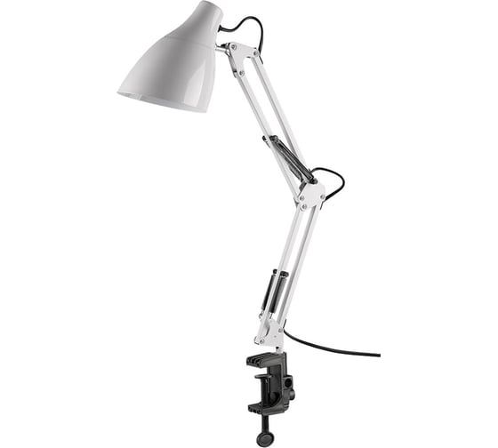 Настольный светильник General Lighting Systems LOFT Е27, основание + струбцина, 600х148мм, белый GTL-054 800154