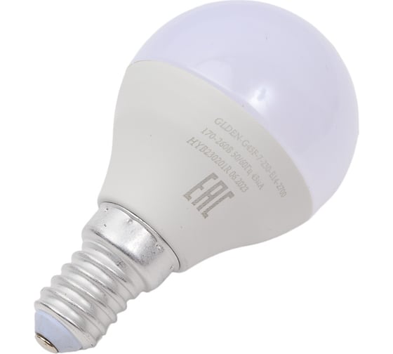 Светодиодная лампа General Lighting Systems Шарик G45F-7W-E14-2700K 640600