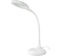 Светодиодный настольный светильник General Lighting Systems с линзой 10Вт, 530лм, 2400-6400К, белый свет, сенсорный, белый GLTL-022 800022