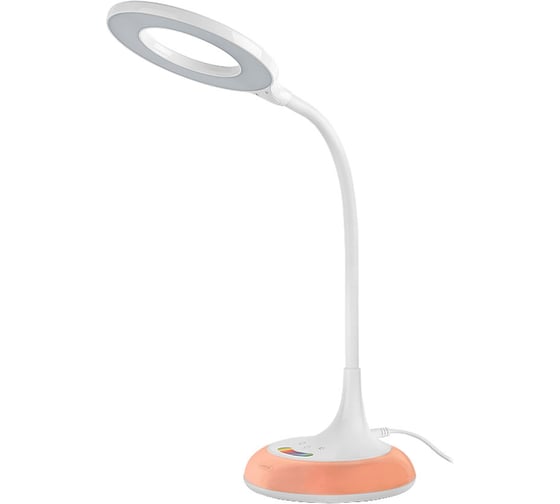 Светодиодный настольный светильник General Lighting Systems 8Вт, 530лм, 2800-6500К, белый свет, RGB-подсветка, сенсорный, белый GLTL-024-8 800024