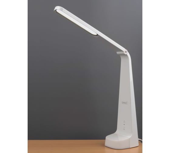 Светодиодный настольный светильник General Lighting Systems 9Вт, 460лм, 5500К, холодный белый свет, сенсорное включение, белый GLTL-033 800033