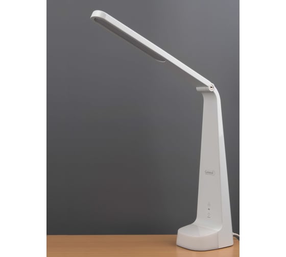 Светодиодный настольный светильник General Lighting Systems 9Вт, 460лм, 5500К, холодный белый свет, сенсорное включение, белый GLTL-033 800033