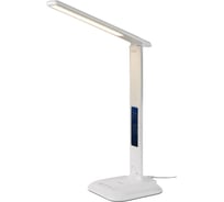Светодиодный настольный светильник General Lighting Systems 8Вт, 610лм, 3000-6000К, белый свет, сенсорный, дисплей с часами, белый GLTL-034 800034