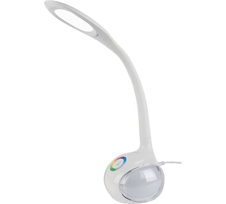 Светодиодный настольный светильник General Lighting Systems 8Вт, 490лм, 5000К, нейтральный белый свет, сенсорное включение, белый GLTL-035 800035