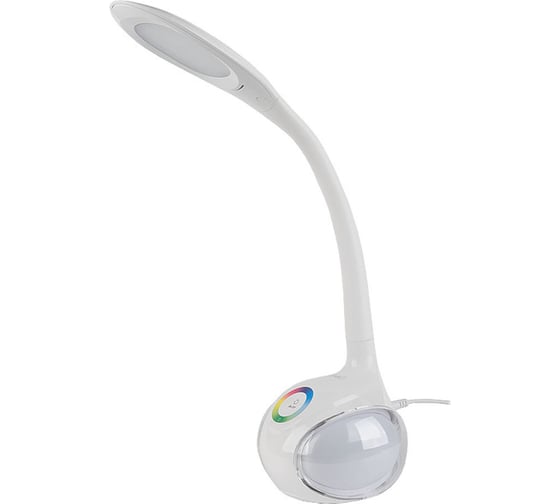 Светодиодный настольный светильник General Lighting Systems 8Вт, 490лм, 5000К, нейтральный белый свет, сенсорное включение, белый GLTL-035 800035
