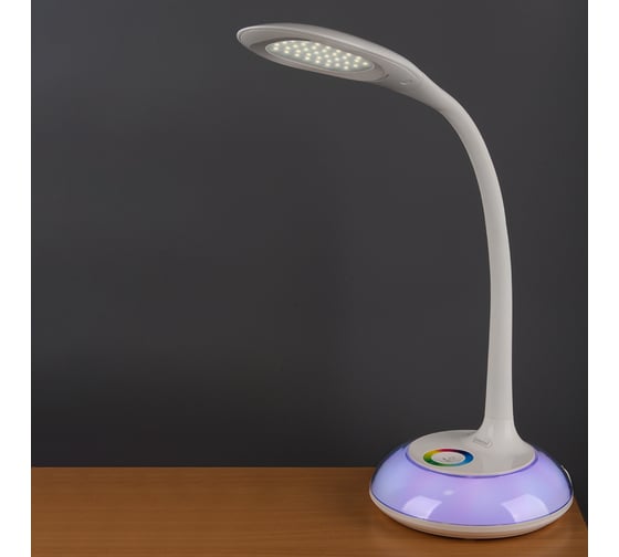 Светодиодный настольный светильник General Lighting Systems 11Вт, 600лм, 5000К, нейтральный белый свет, сенсорное включение, белый GLTL-036 800036
