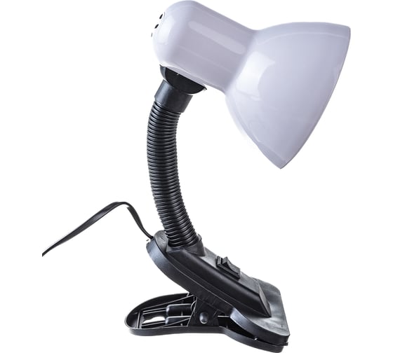 Настольный светильник General Lighting Systems на прищепке Е27, 300х120х90мм, белый GTL-021-60-220 800121