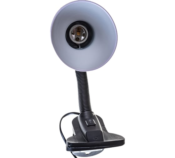 Настольный светильник General Lighting Systems на прищепке Е27, 300х120х90мм, белый GTL-021-60-220 800121