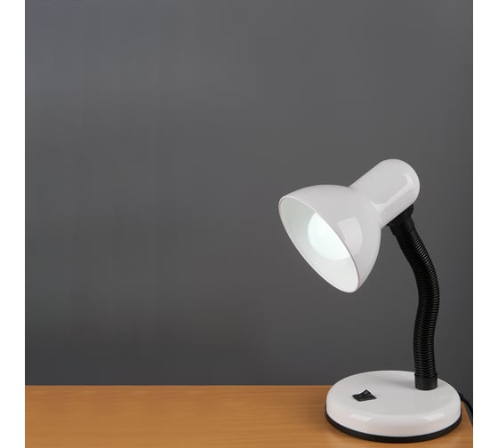 Настольный светильник General Lighting Systems на основании Е27, 320х142мм, белый GTL-027-60-220 800127